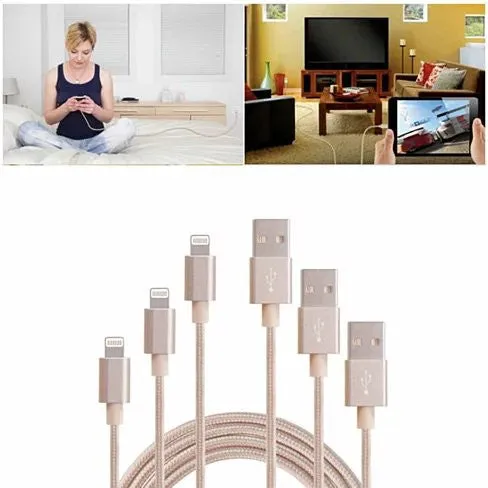 3 To Tango Apple Or Android Charging Cables 3ft-6ft-10ft All 3 Included