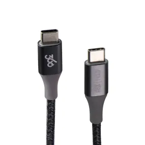 360 (4ft) HabitatCharge USB-C to USB-C Braided Charging Cable - Charcoal