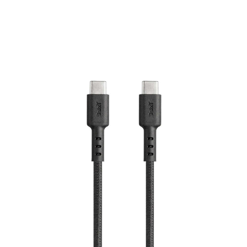 3sixT Tough USB-C to USB-C 5A Cable 1.2m - Black