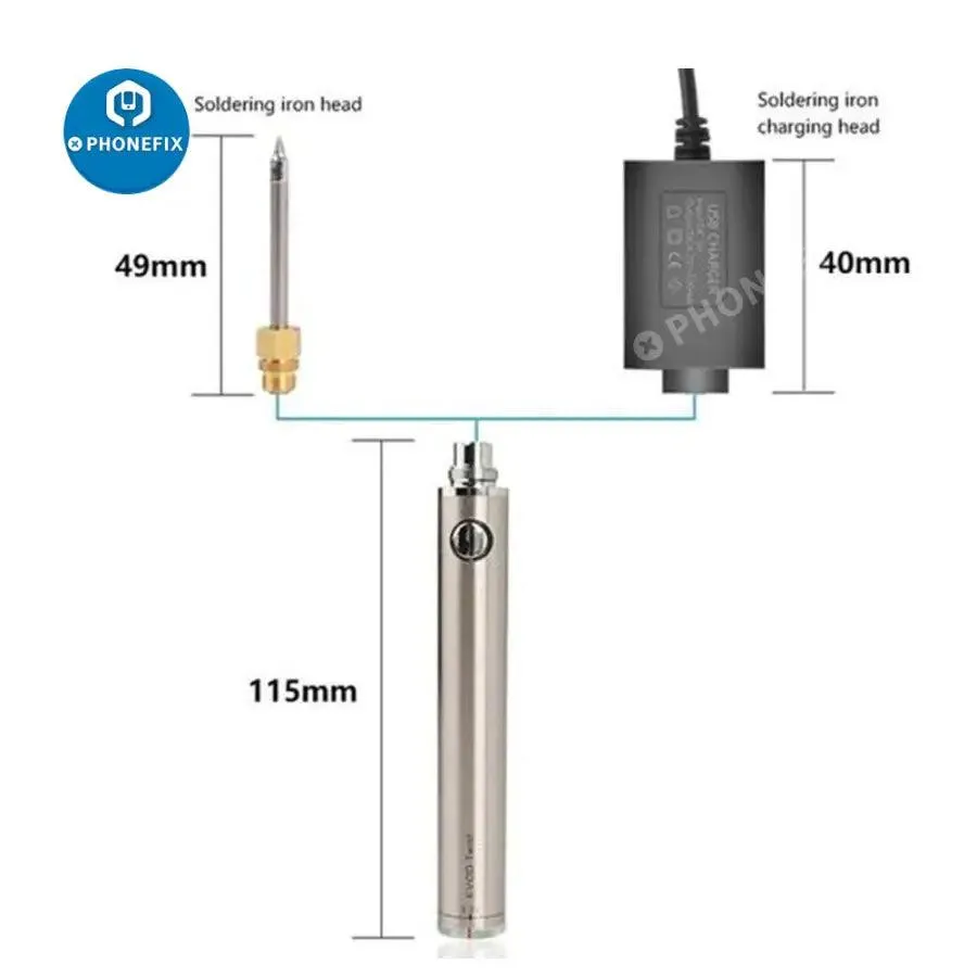 5V 8W Electric Rechargeable Soldering Iron Wireless Welding Pen