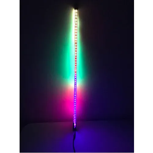 6' LED Whip Silver Xtreme Pair