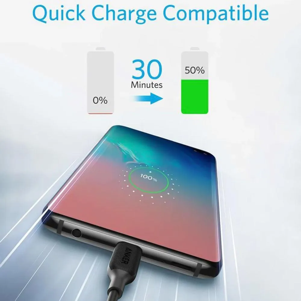 Anker 322 A81H5H11 USB To Type-C Cable 15W Fast Charging 0.9m