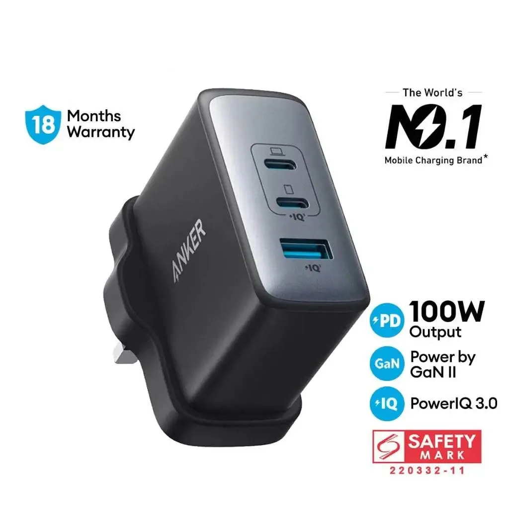 Anker Charger 736 Powerport 100W USB C Gan Charger A2145