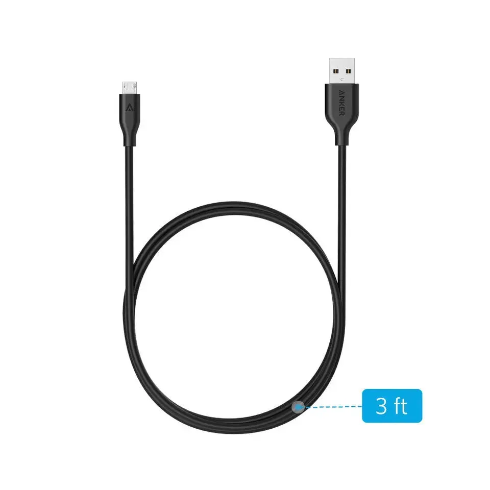 Anker PowerLine Micro USB 3ft/0.9m Fast Charging Cable A8132