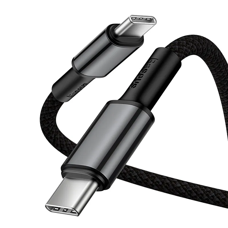 Baseus 100W 2M USB-C To USB-C PD Fast Charging Cable - Black, Support Up To 100W(20V/5A) PD Fast Charging