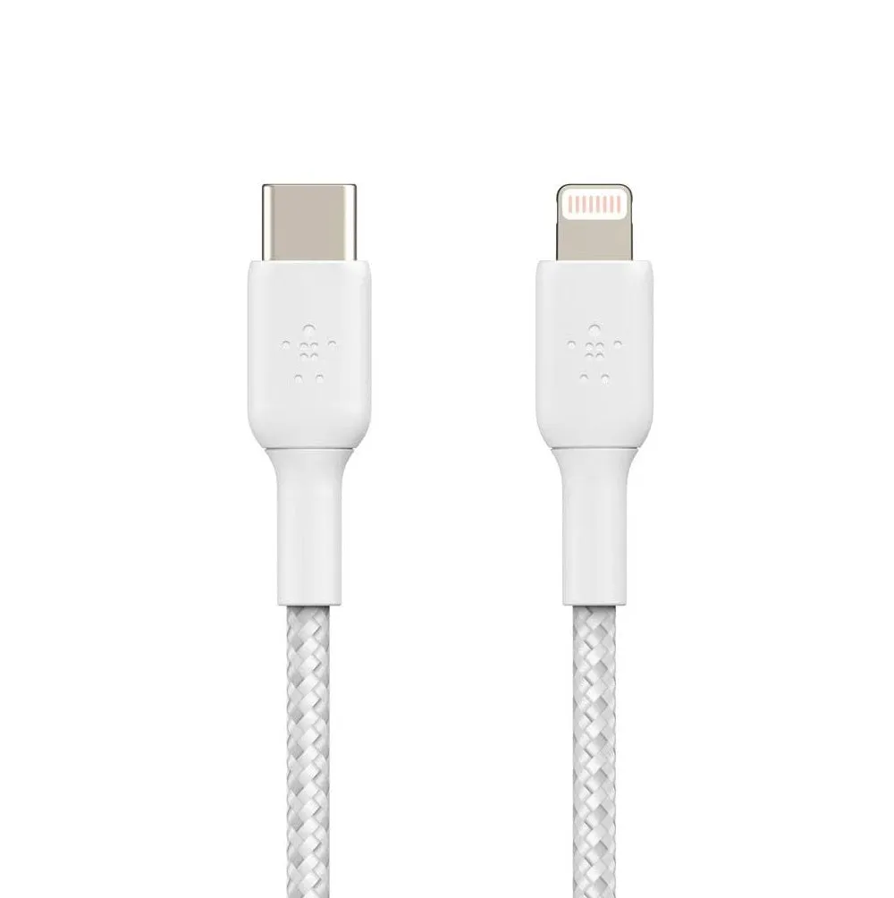 Belkin BOOST_CHARGE Braided USB-C to Lightning Cable (1m / 3.3ft, Black)