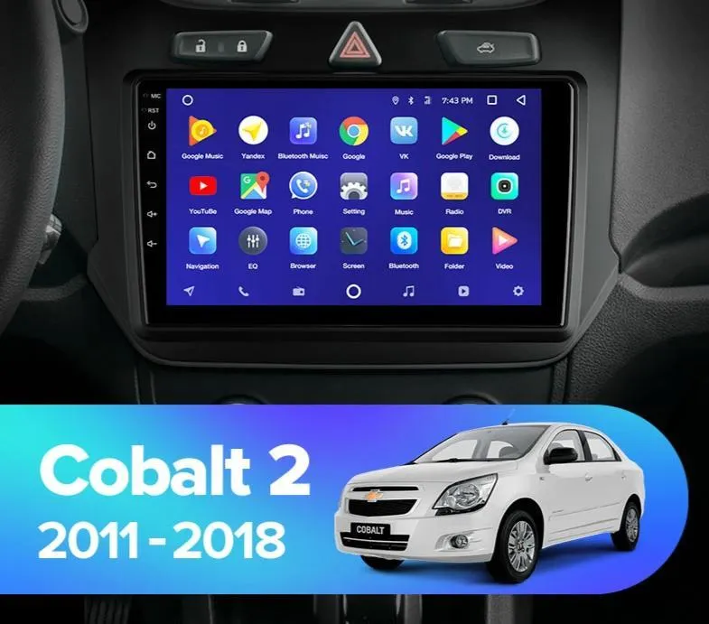 Car Dealz 10.2" Android 10.0 Chevrolet Holden Cobalt 2 2011-2018 In Dash Plus OEM Fascia