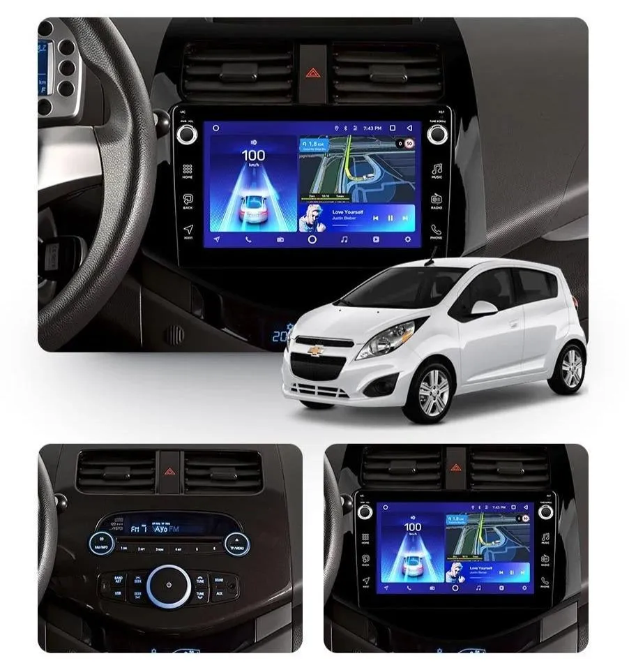 Car Dealz 10.2" Android 10.0 Chevrolet Holden Spark M300 2009-2016 In Dash Plus OEM Fascia