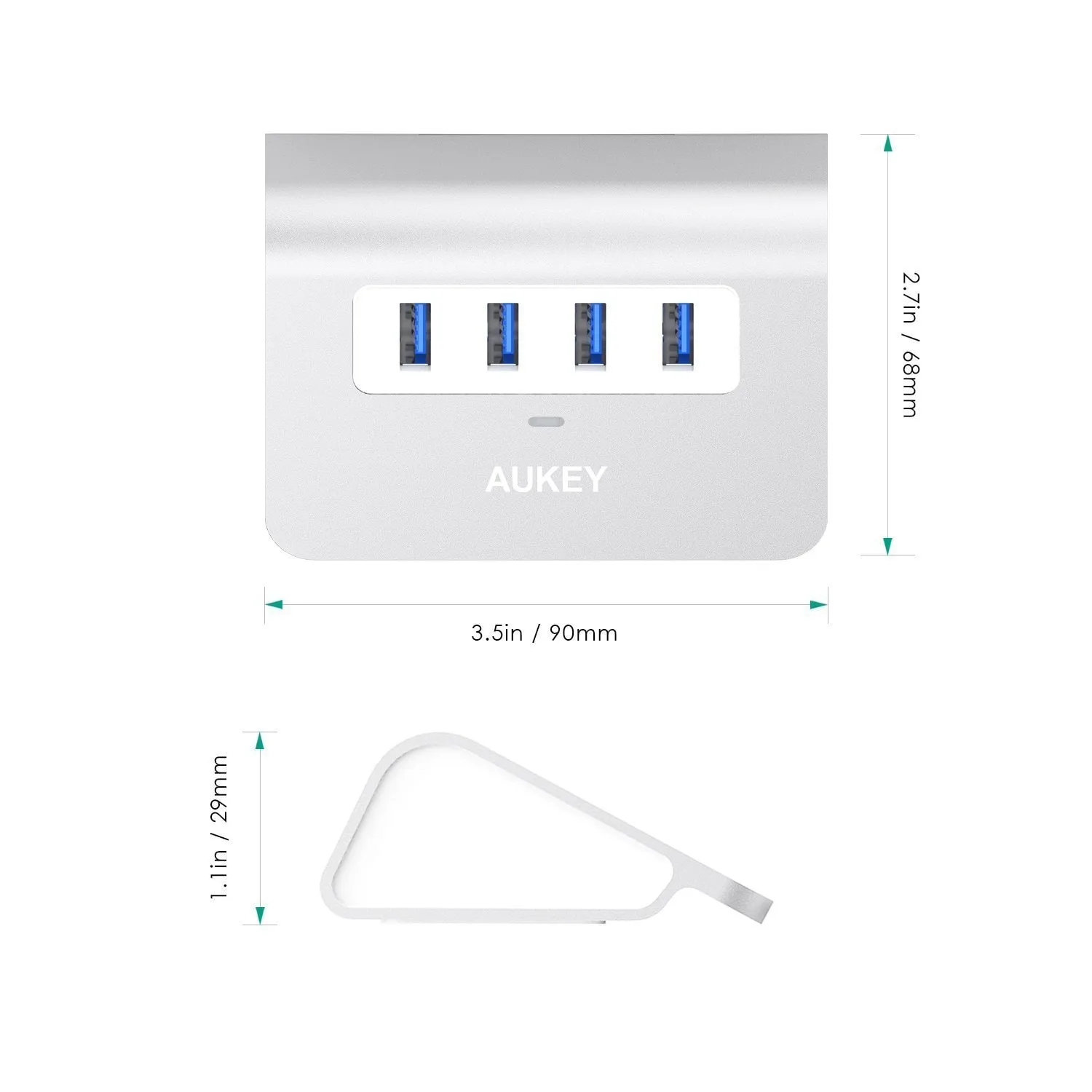 CB-H5 Aluminum 4 Port USB 3.0 Hub