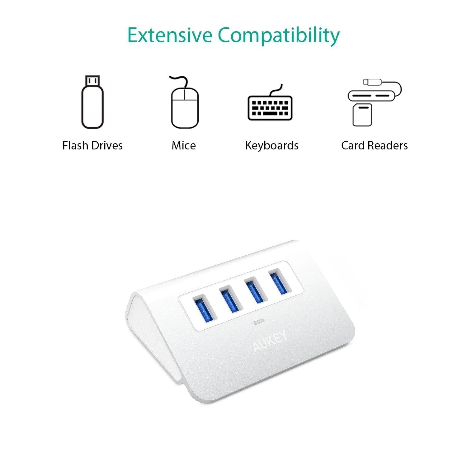 CB-H5 Aluminum 4 Port USB 3.0 Hub