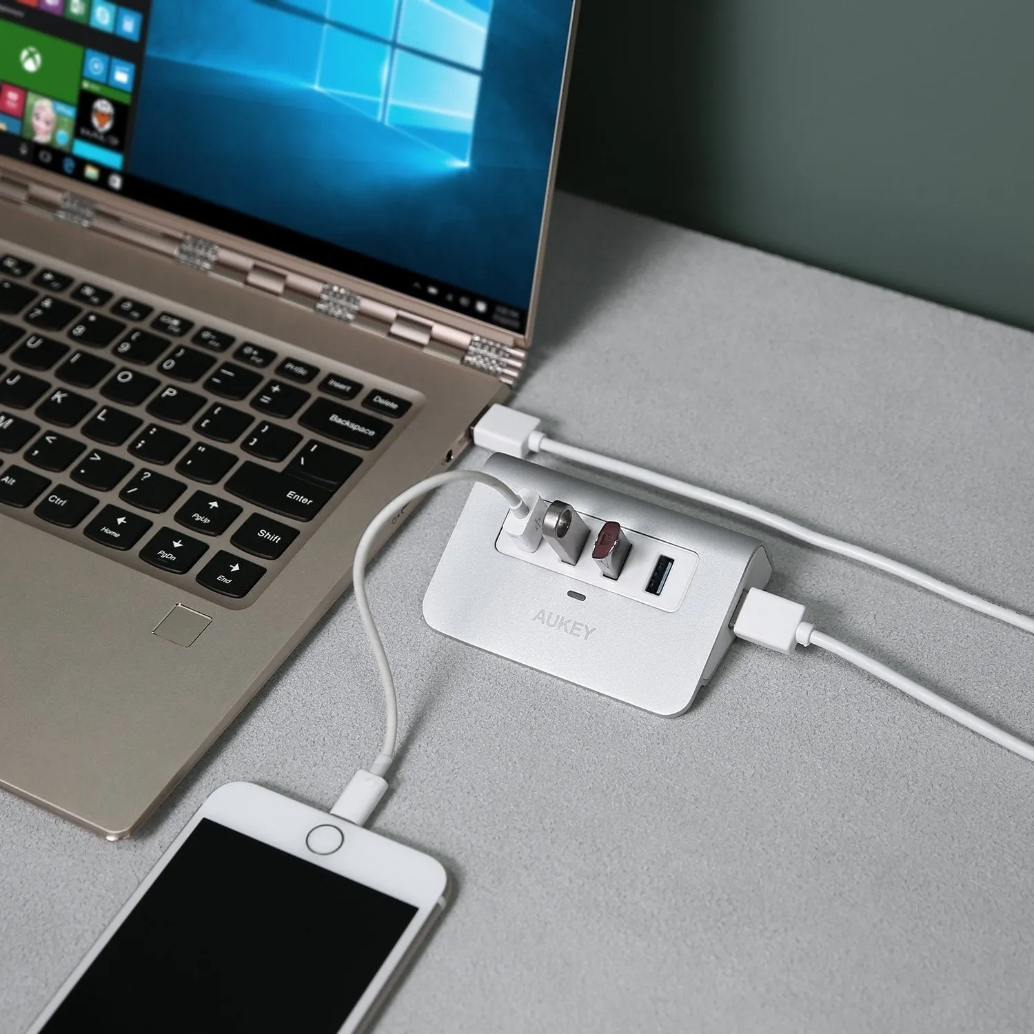 CB-H5 Aluminum 4 Port USB 3.0 Hub