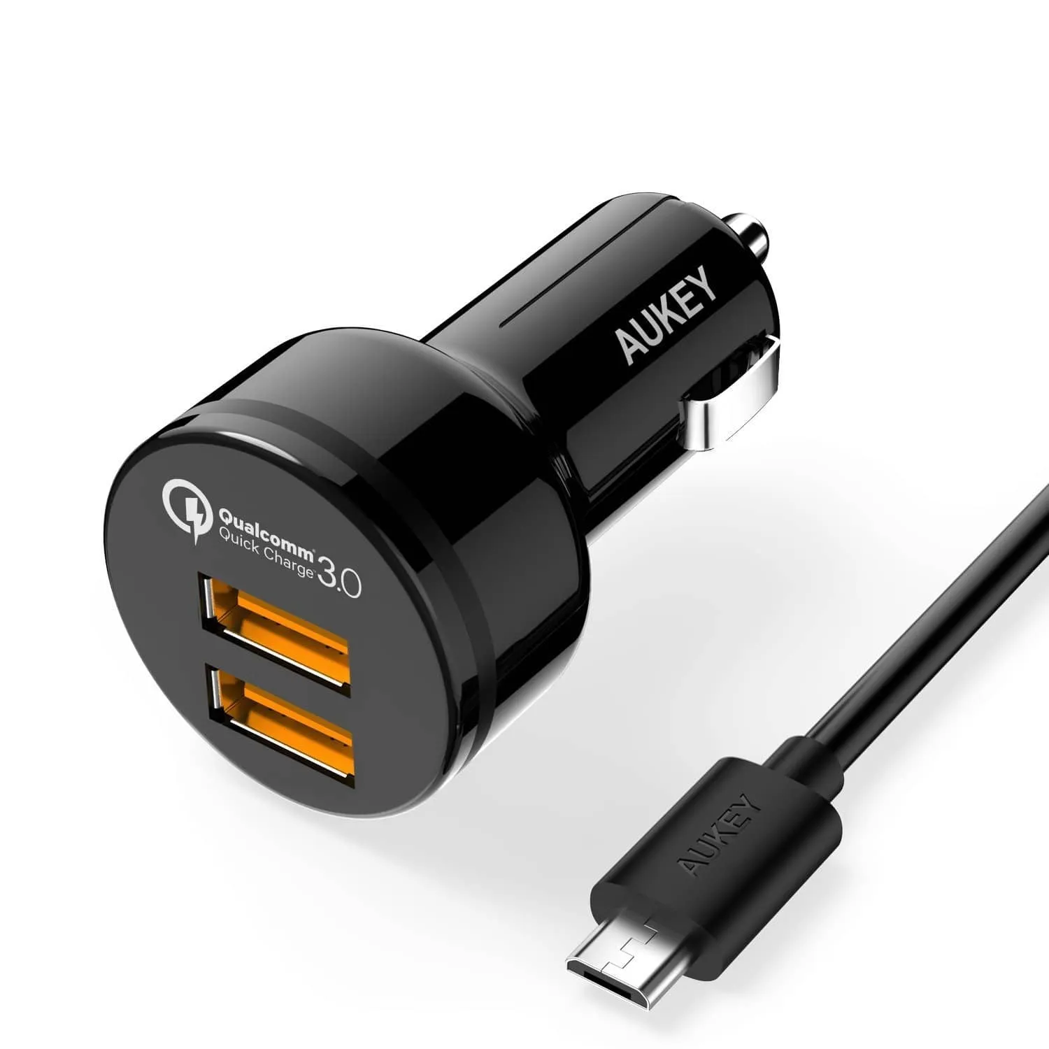 CC-T8 36W Dual Port Qualcomm Quick Charge 3.0 Car Charger