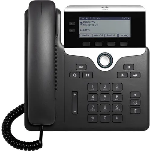 Cisco CP-7821-K9 7821 Two-Line IP Phone (Charcoal)