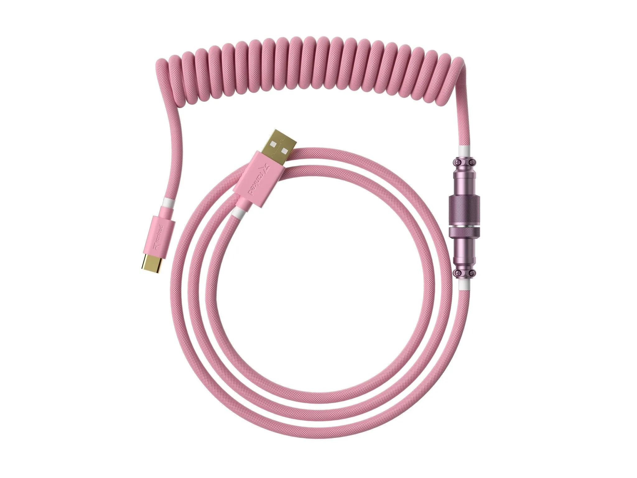 Coiled Keyboard Cable | 5-Pin Aviator Connector