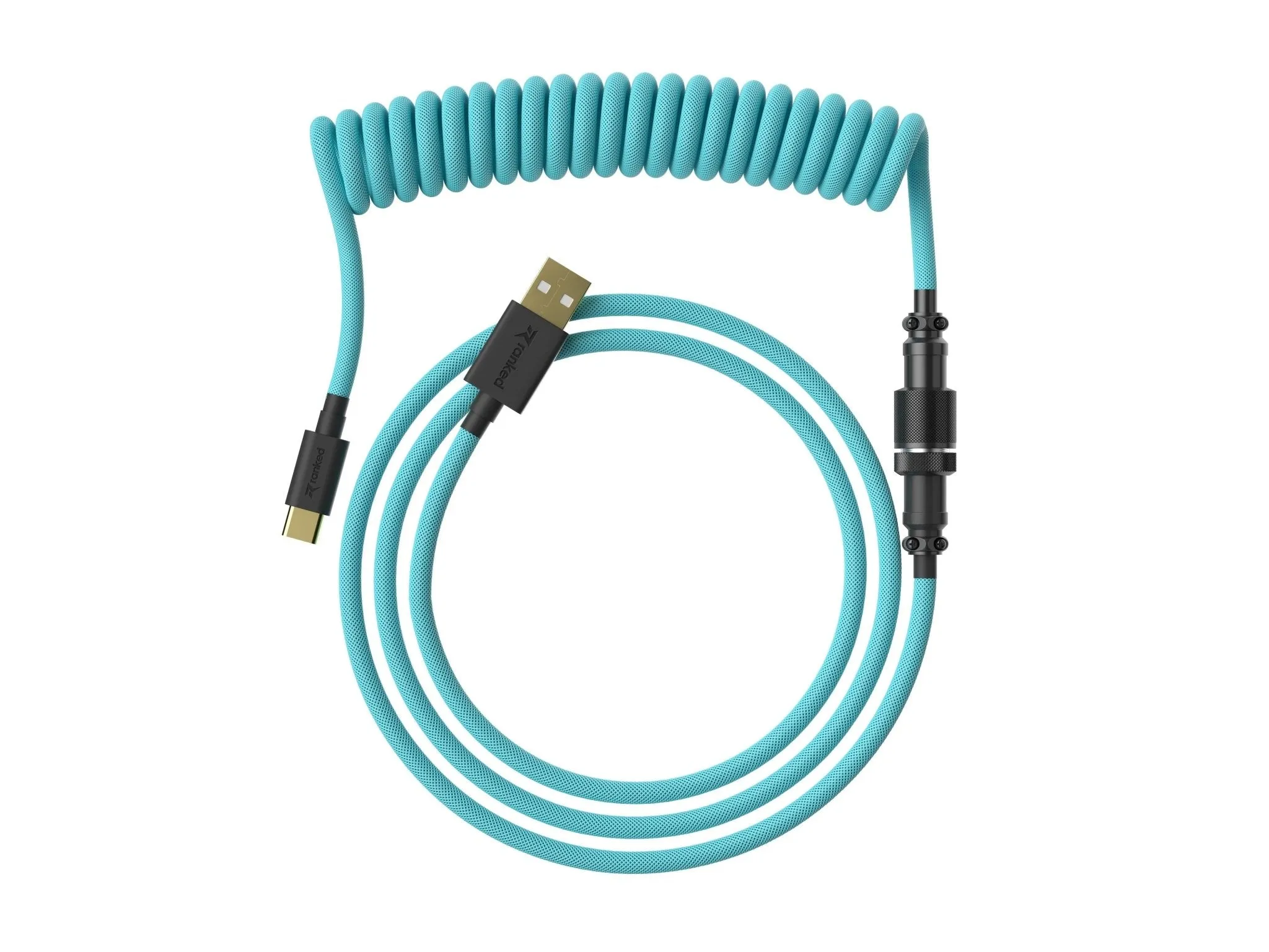 Coiled Keyboard Cable | 5-Pin Aviator Connector