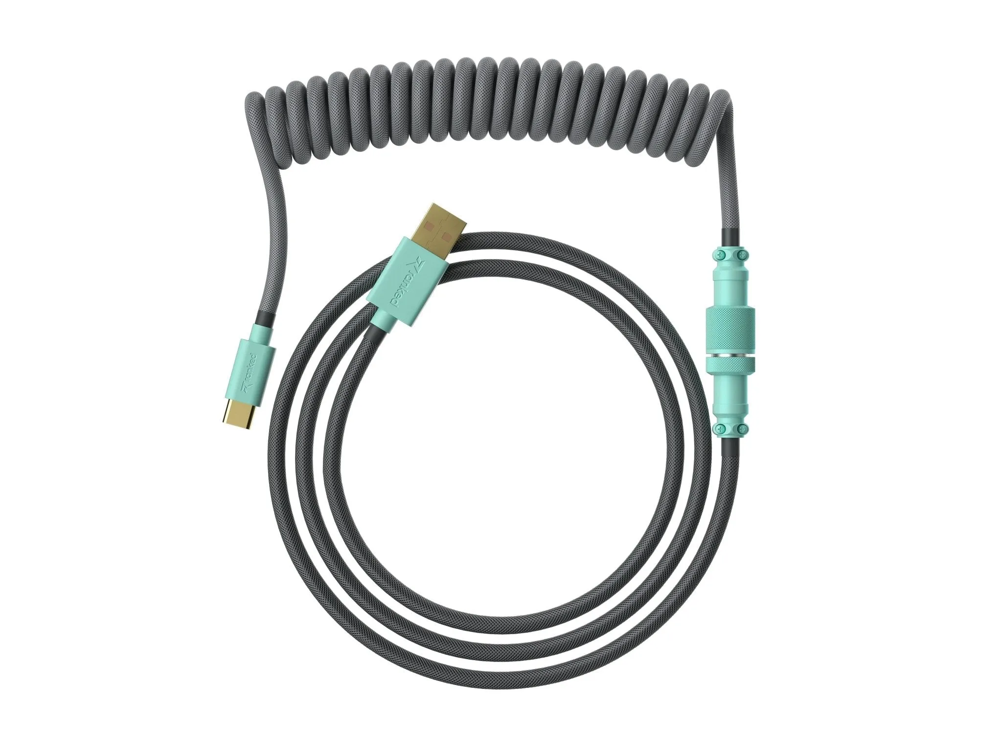 Coiled Keyboard Cable | 5-Pin Aviator Connector