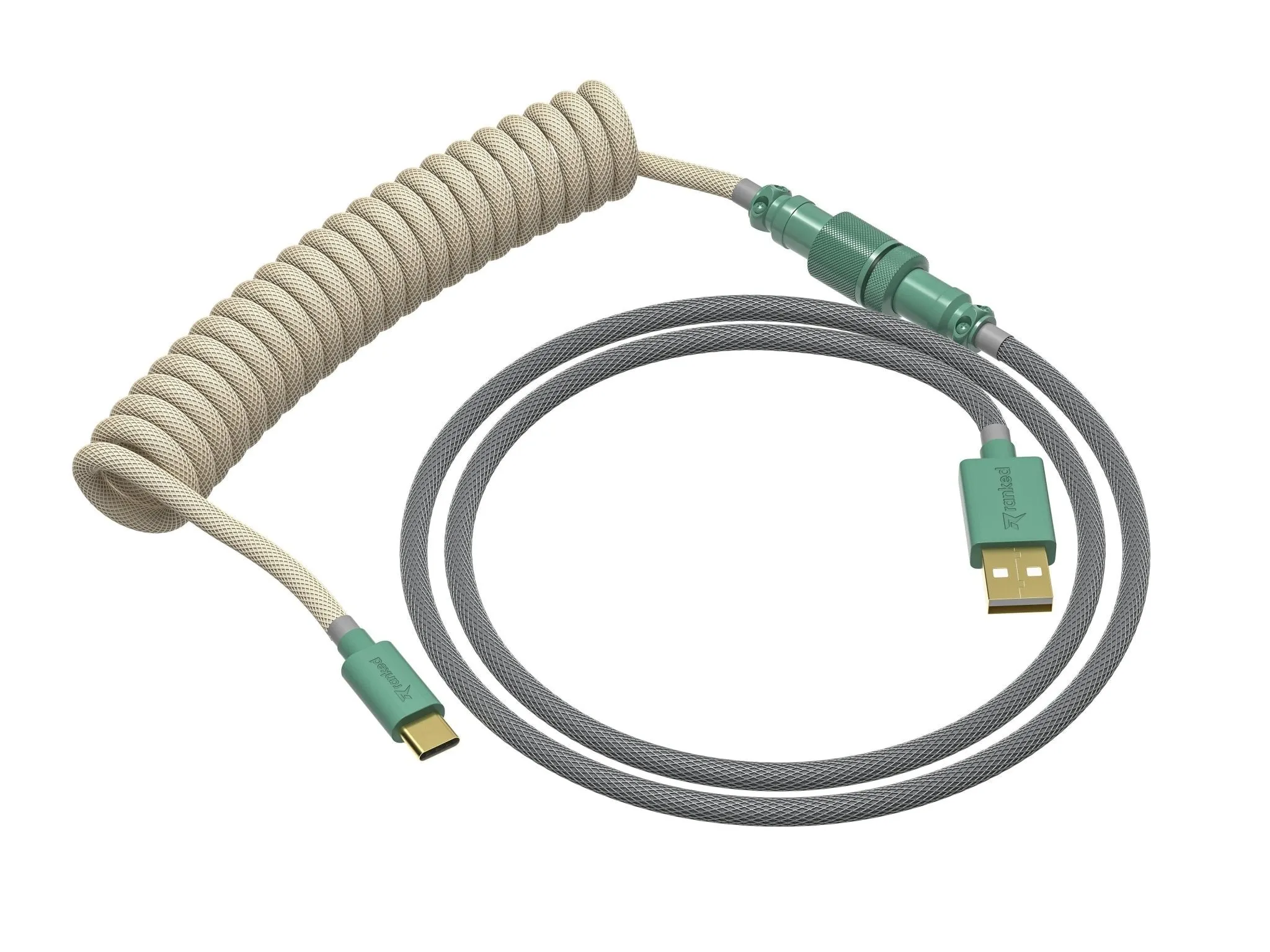 Coiled Keyboard Cable | 5-Pin Aviator Connector