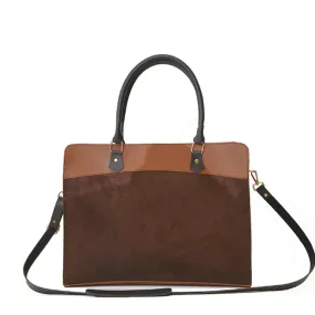 Craze Suede Brown Laptop Bag