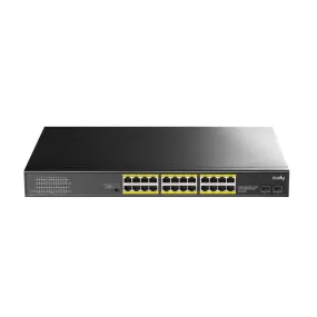 Cudy 24-Port Base-T Gigabit|2-Port Gbe Base-X Sfp|Poe  200W Differential Mode 2Kv, Esd 15Kv, 300W Internal, Ver 2.0