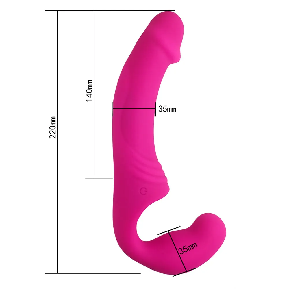 Double Rider Vibrating Strapless Strap-On