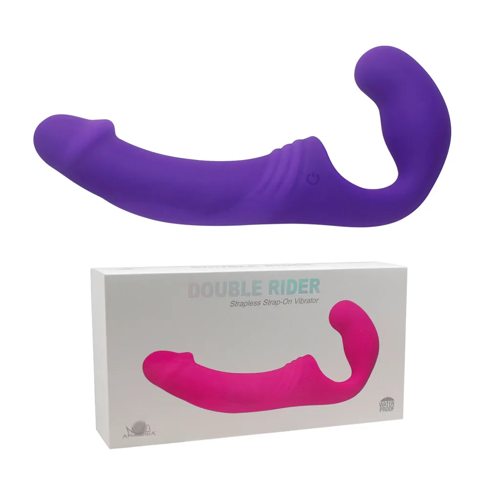 Double Rider Vibrating Strapless Strap-On