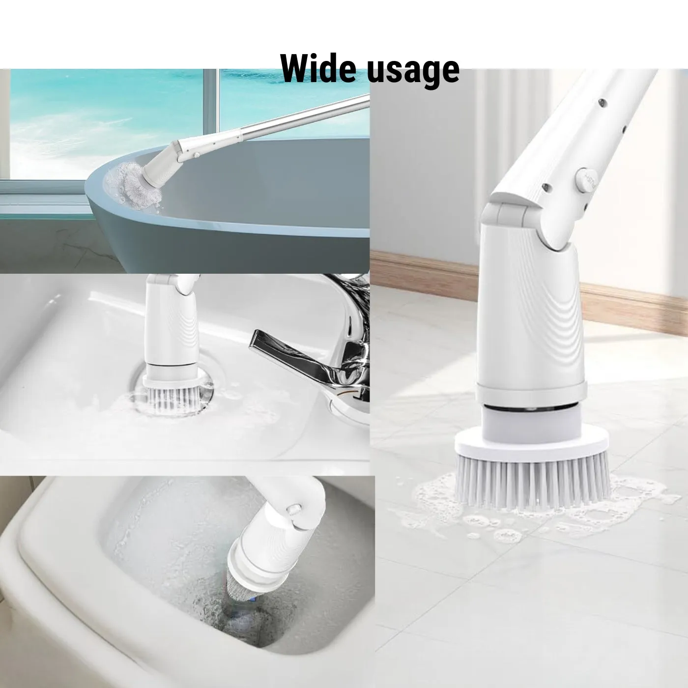 Electric Spin Scrubber 5 in 1 Cordless Cleaning Kit