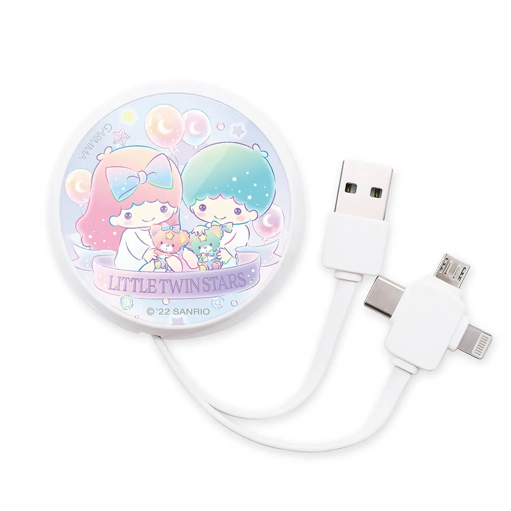 GARMMA Sanrio Characters 3-in-1 Lightning Type-C Micro USB Extracted Extension Cable