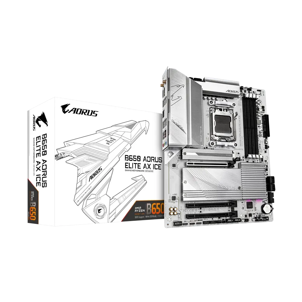 Gigabyte B650 Aorus Elite AX ICE ATX AM5 Motherboard