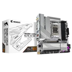 Gigabyte B650M Aorus Elite AX ICE mATX AM5 Motherboard