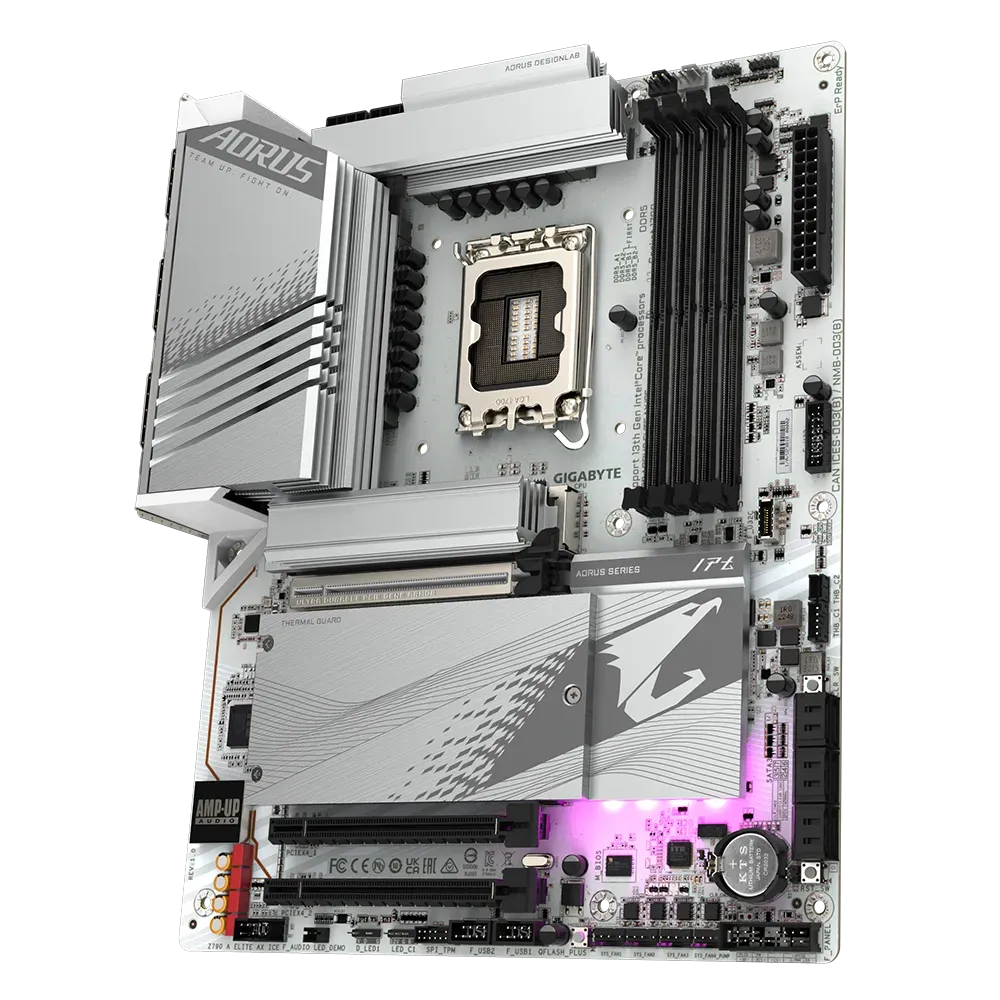 Gigabyte Z790 Aorus Elite AX ICE LGA 1700 Motherboard