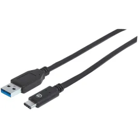 Manhattan 353373 USB-C Male 3.0 to USB-A Male 2.0 Cable, 3ft