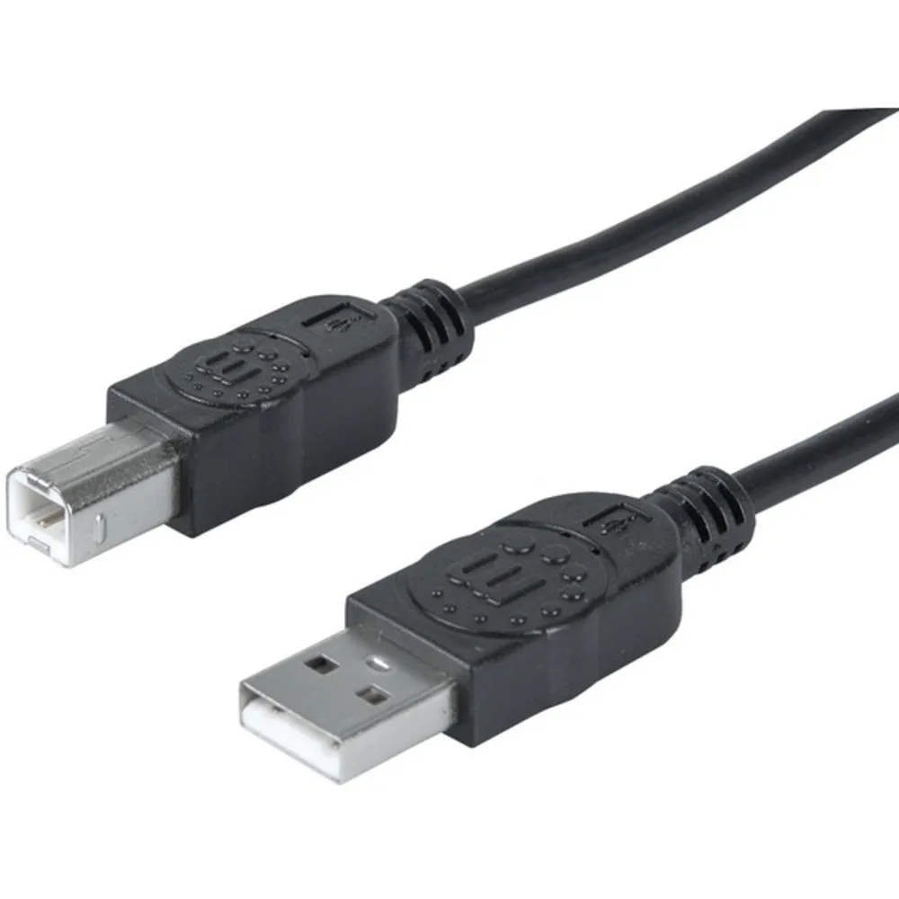 Manhattan 393737 A-Male to B-Male USB 2.0 Cable (6ft)