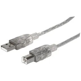 Manhattan 393836 A-Male to B-Male USB 2.0 Cable (15ft)