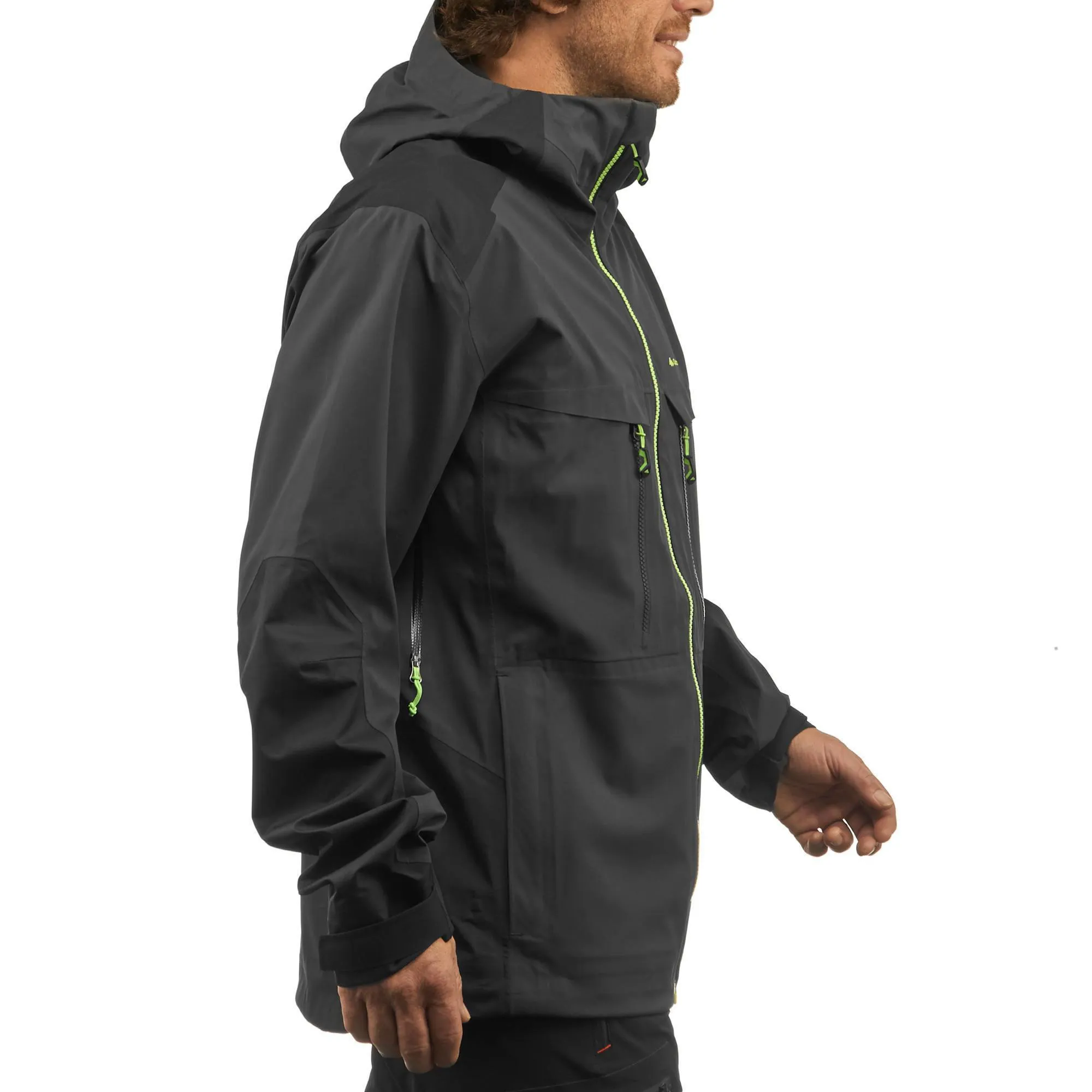 Men's Mountain Hiking Waterproof Rain Jacket Forclaz 900