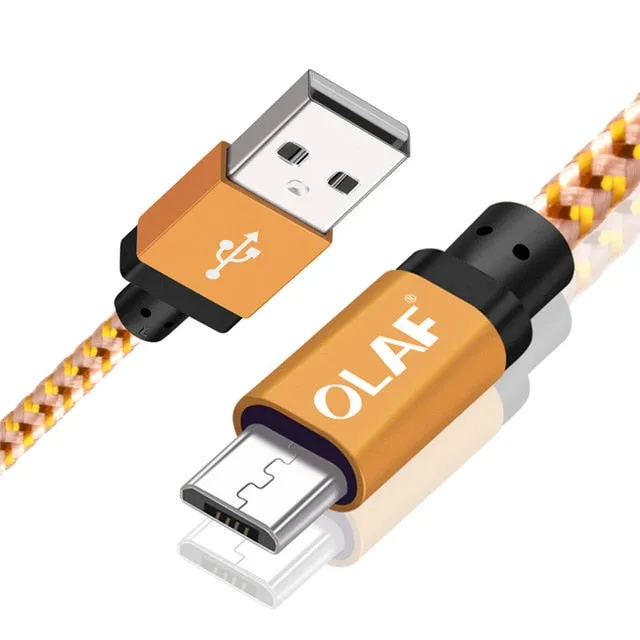 Micro USB Cable 1m 2m 3m Fast Charge USB Data Cable for Samsung S6 S7 Xiaomi 4X LG Tablet