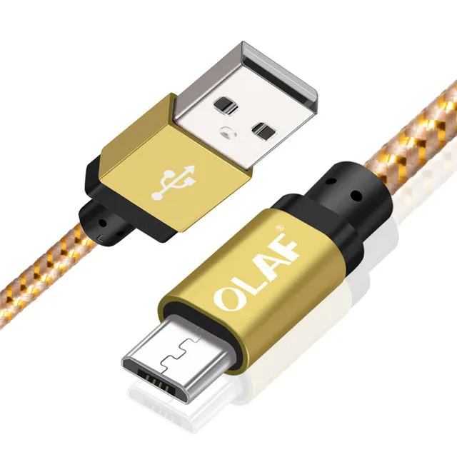 Micro USB Cable 1m 2m 3m Fast Charge USB Data Cable for Samsung S6 S7 Xiaomi 4X LG Tablet