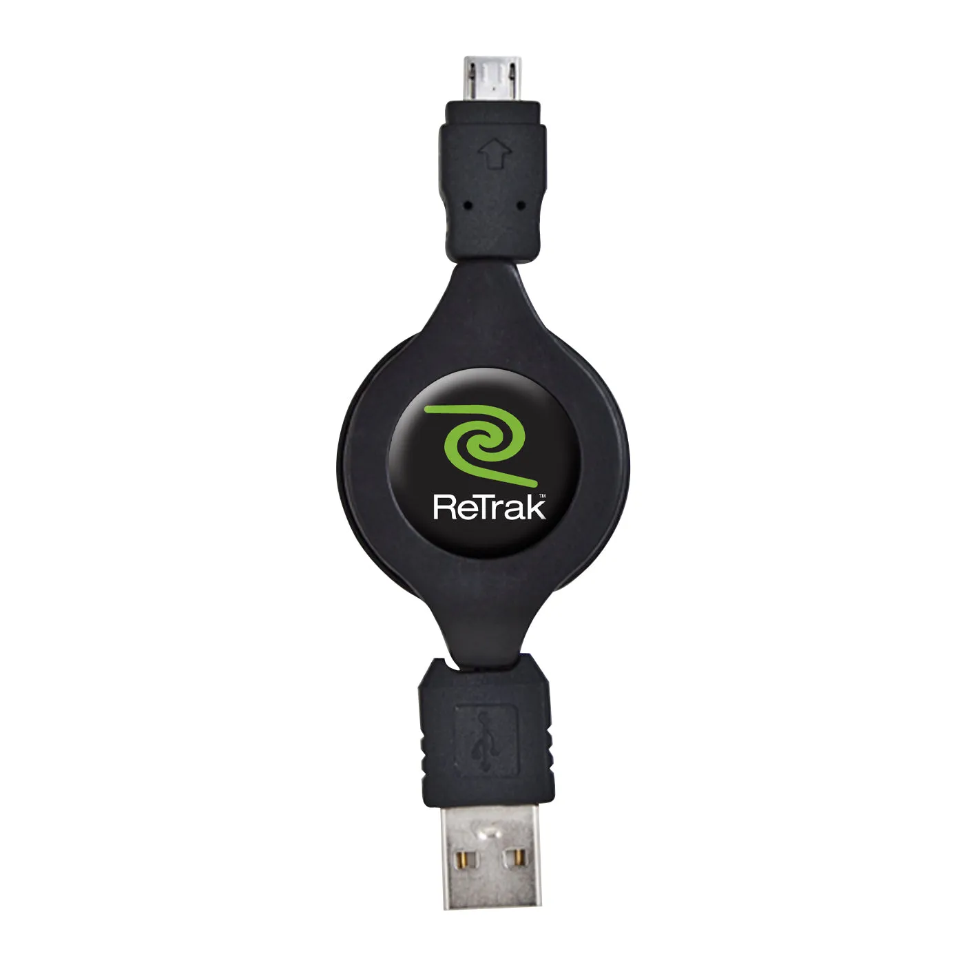 Micro USB Charging Cable | Retractable Micro USB Cable | Black