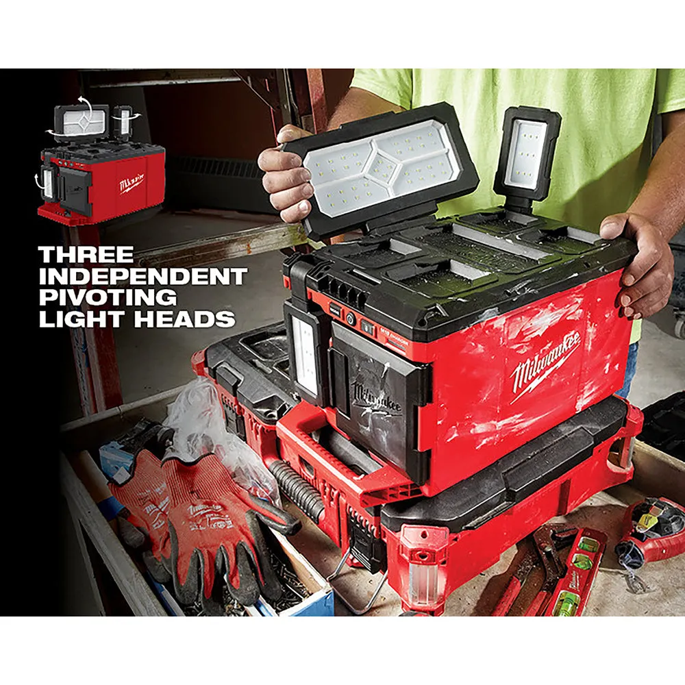 Milwaukee 2357-20 M18 18V PACKOUT 3000 Lumen Multi-Directional Light/Charger