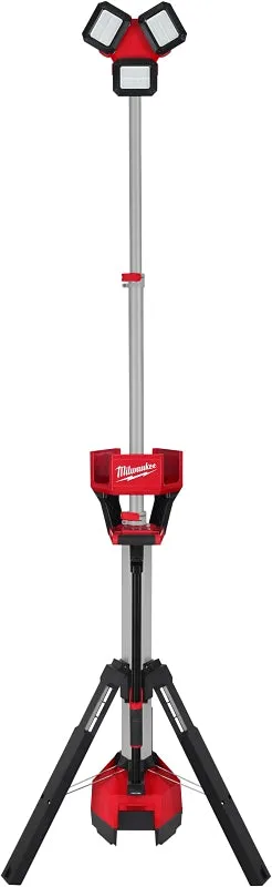 Milwaukee M18 ROCKET 2136-20 Tower Light/Charger, 1.3 A, 120 VAC, 18 VDC, Lithium-Ion Battery, LED Lamp, Black/Red :EA: QUANTITY: 1