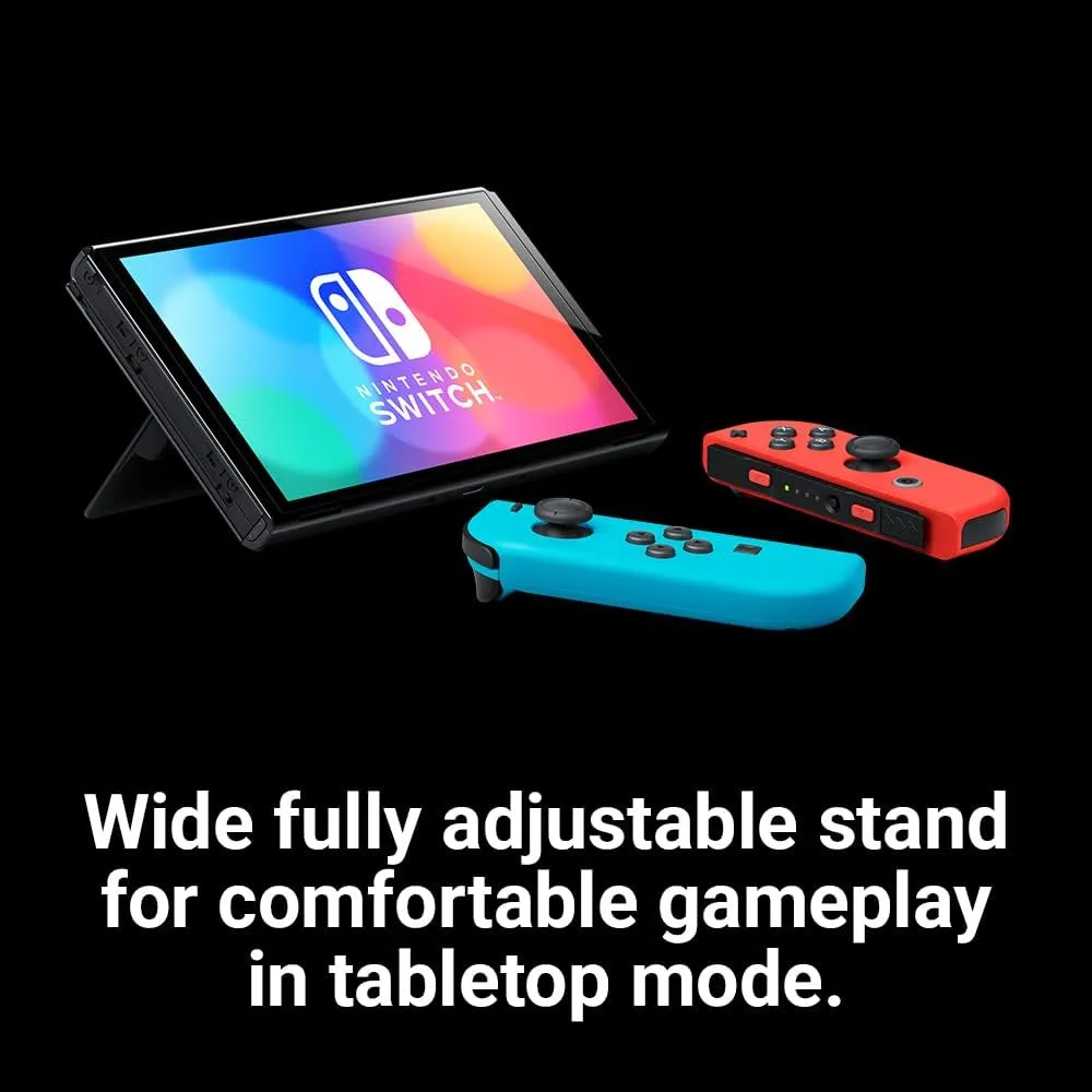 Nintendo Switch (OLED Model) - Neon Blue/Neon Red - 64 GB