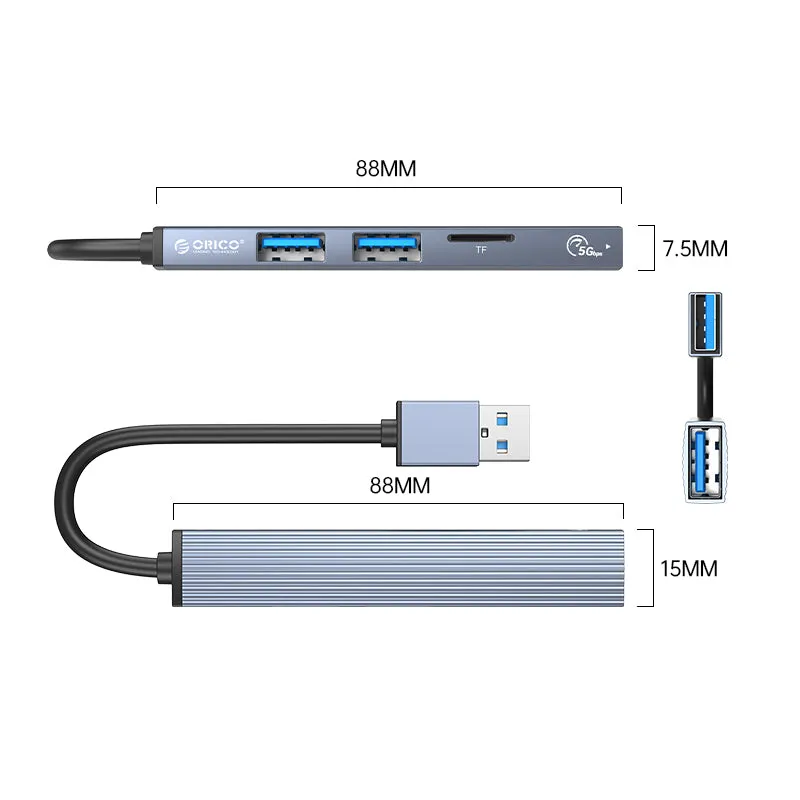 Orico 4 Port Usb-A 1Xusb3.0-2Xusb2.0-1Xtf