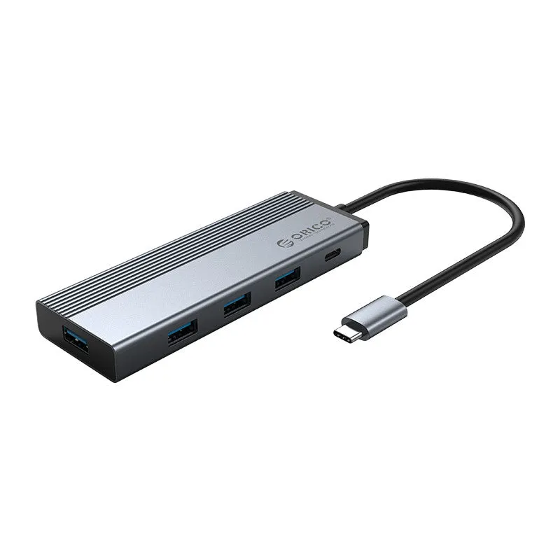 Orico 5 Port Type-C 4 X Usb3.0|1 X Pd100W |Docking Station - Grey