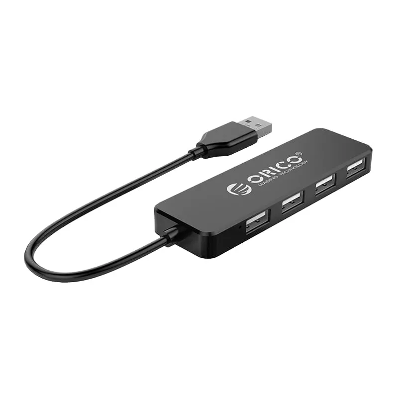 Orico Hub Usb2.0 4Xusb 30Cm Bk