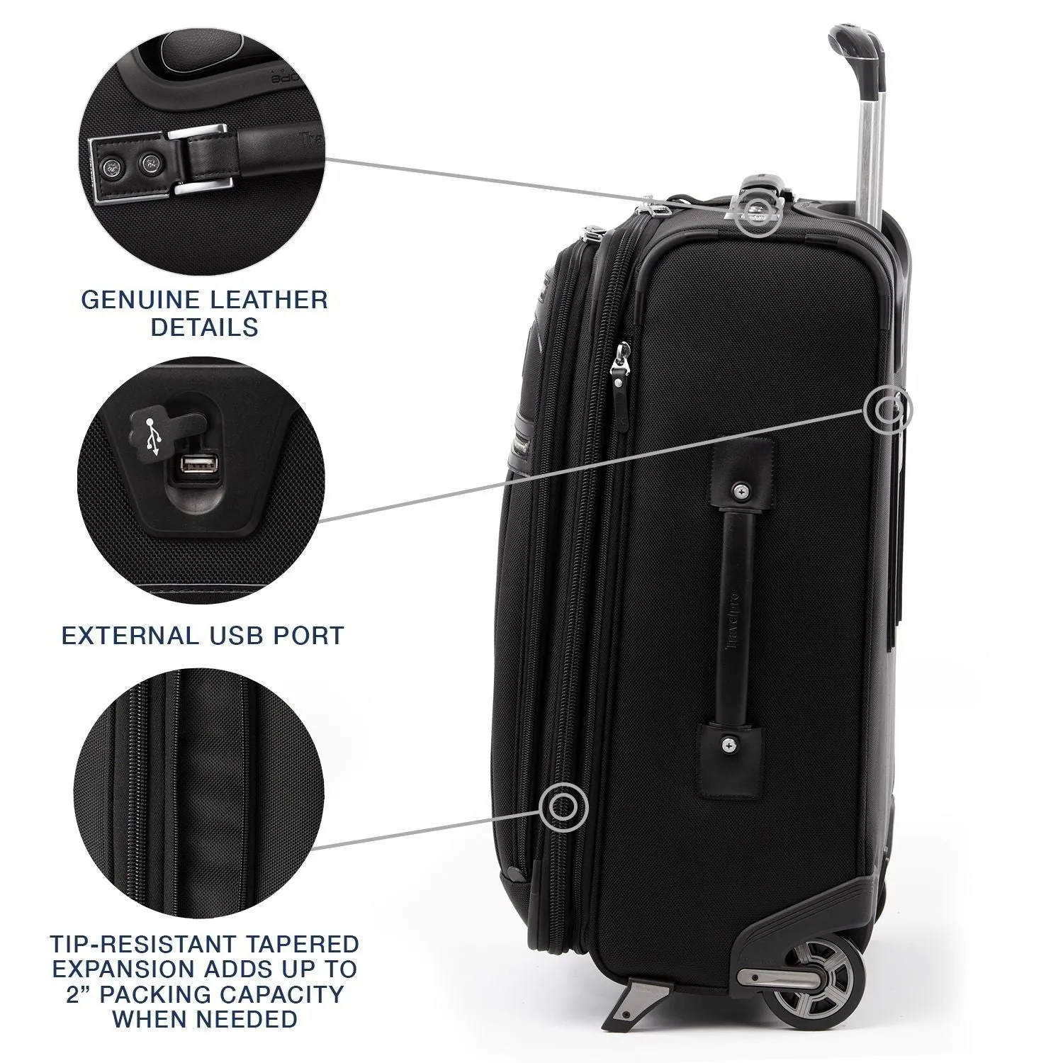 Platinum Elite 22" Expandable Carry-On Rollaboard