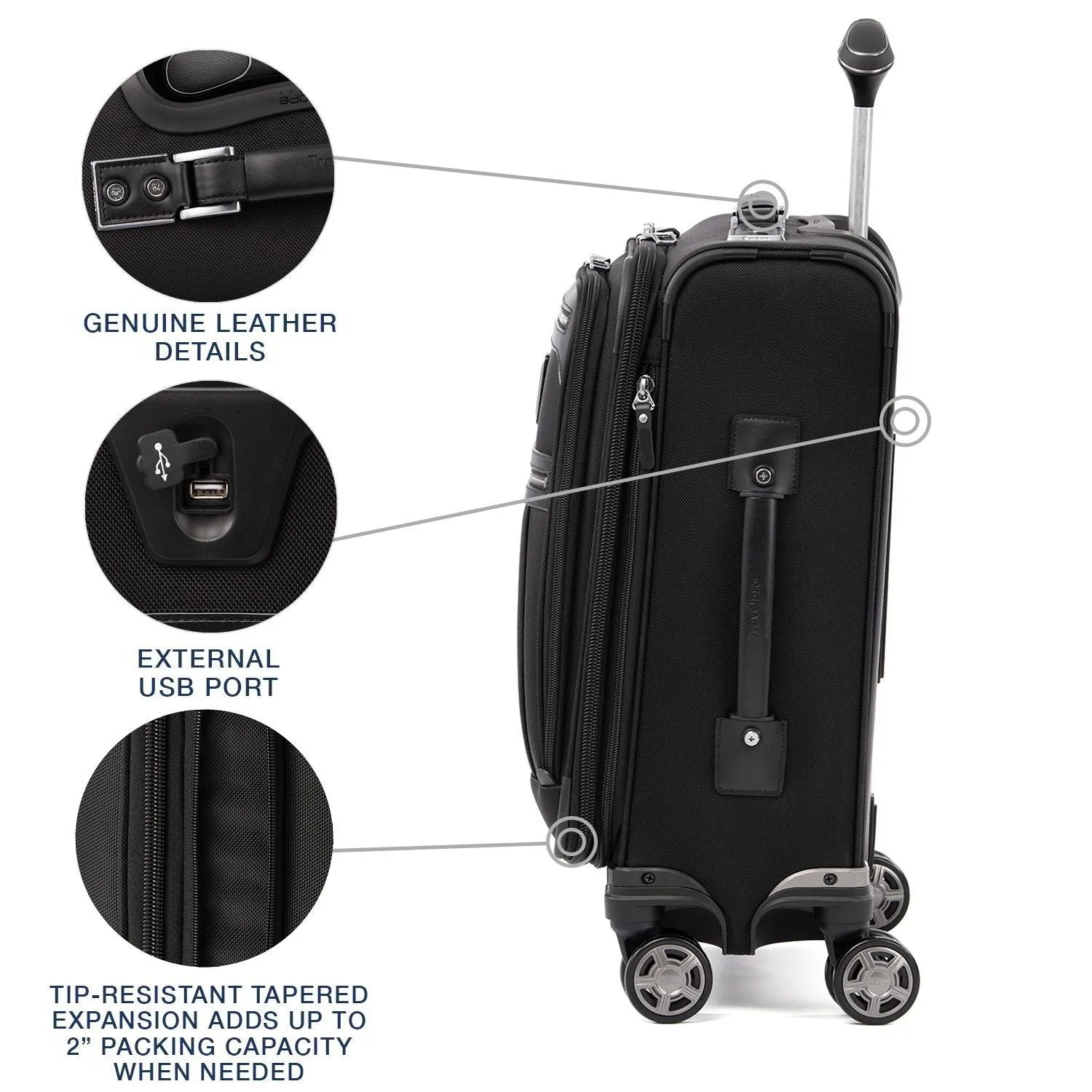 Platinum Elite International Expandable Carry-On Spinner