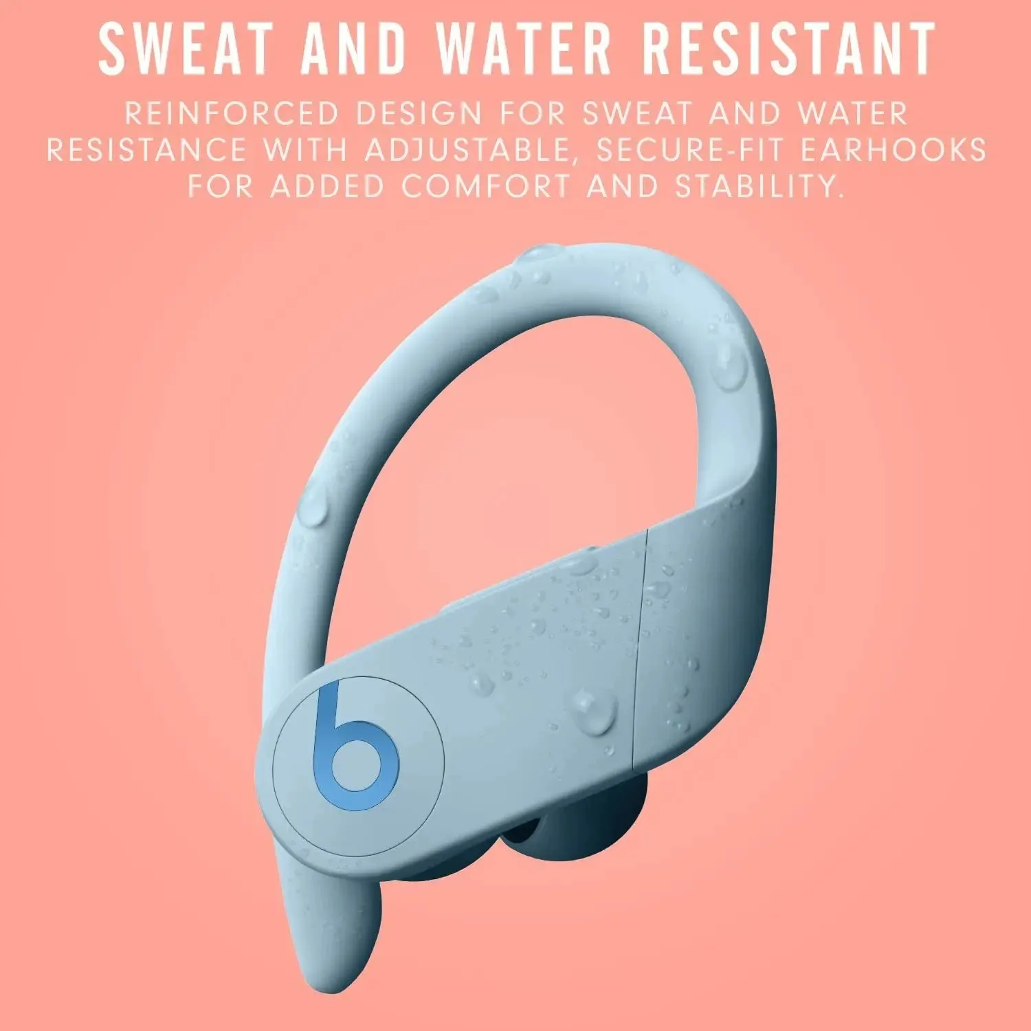 Powerbeats Pro Wireless Earbuds - Apple H1 Headphone Chip, Class 1 Bluetooth Headphones, 9 Hours of Listening Time, Sweat Resistant, Built-In Microphone - Cloud Pink