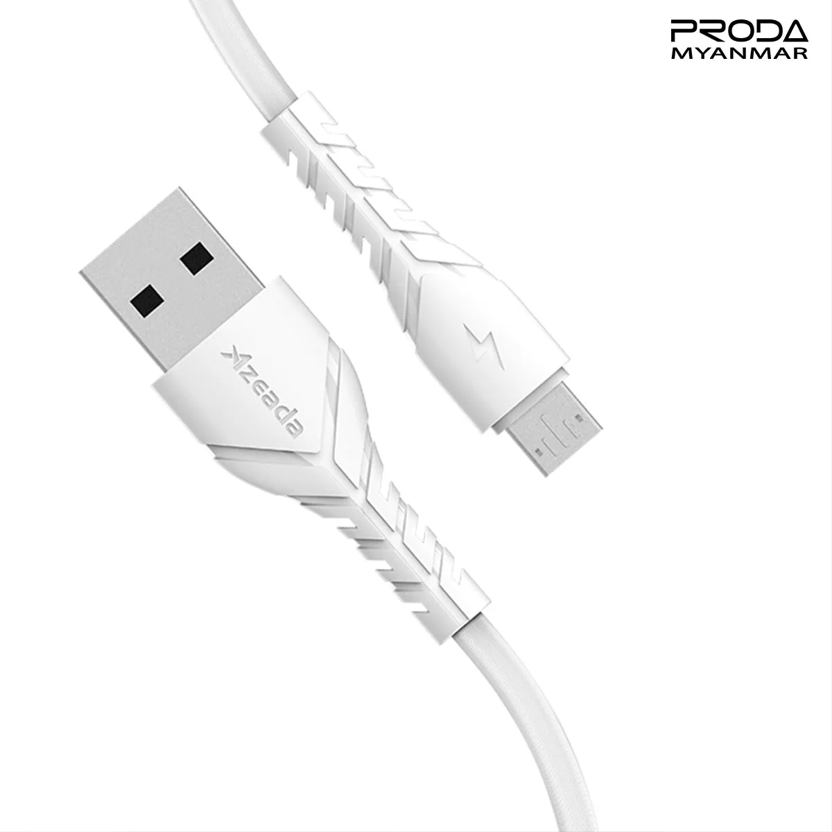 PRODA PD-B47M WING SERIES DATA CABLE PD-B47 (1000MM) (3A) - White