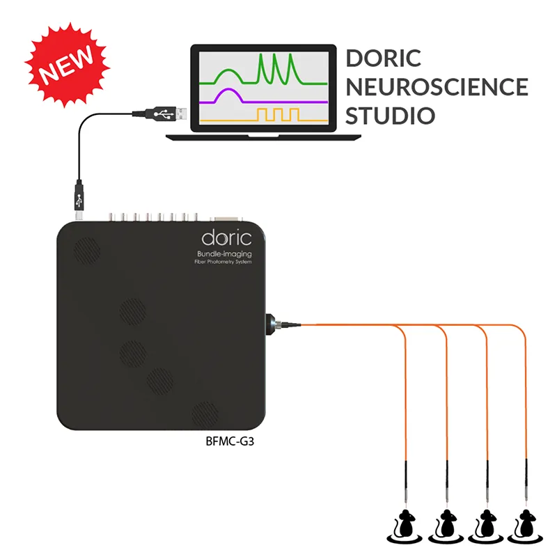 "NEW" Bundle-imaging Fiber Photometry System