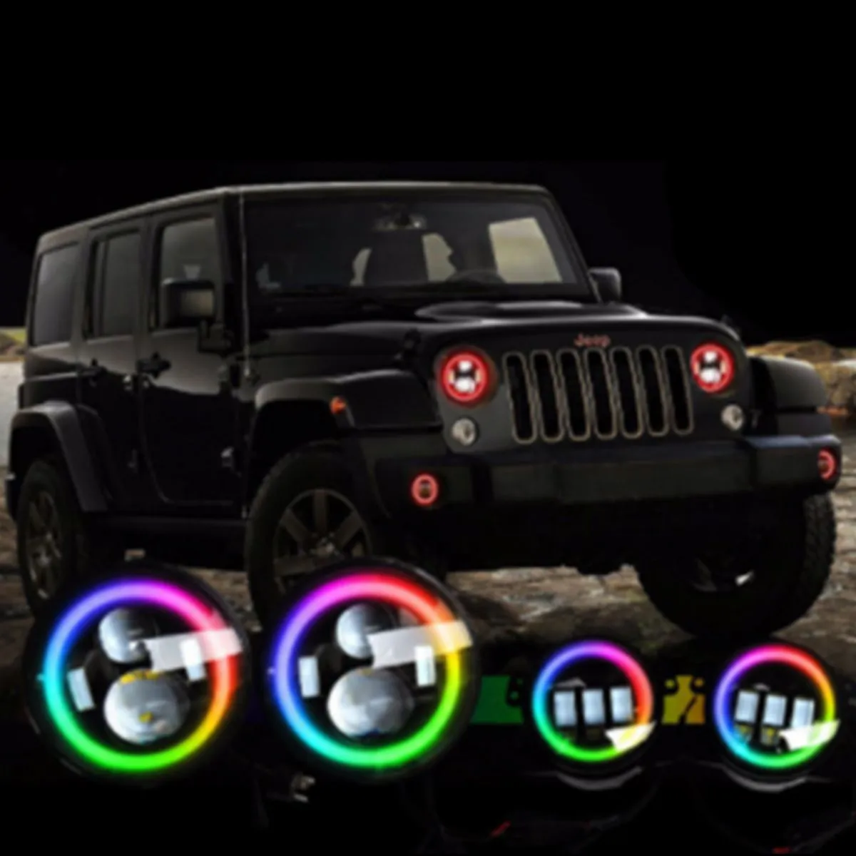 Race Sport RS LED Headlight & Fog Light Kit Jeep Gladiator (18-23) Chasing or Non-Chasing Version