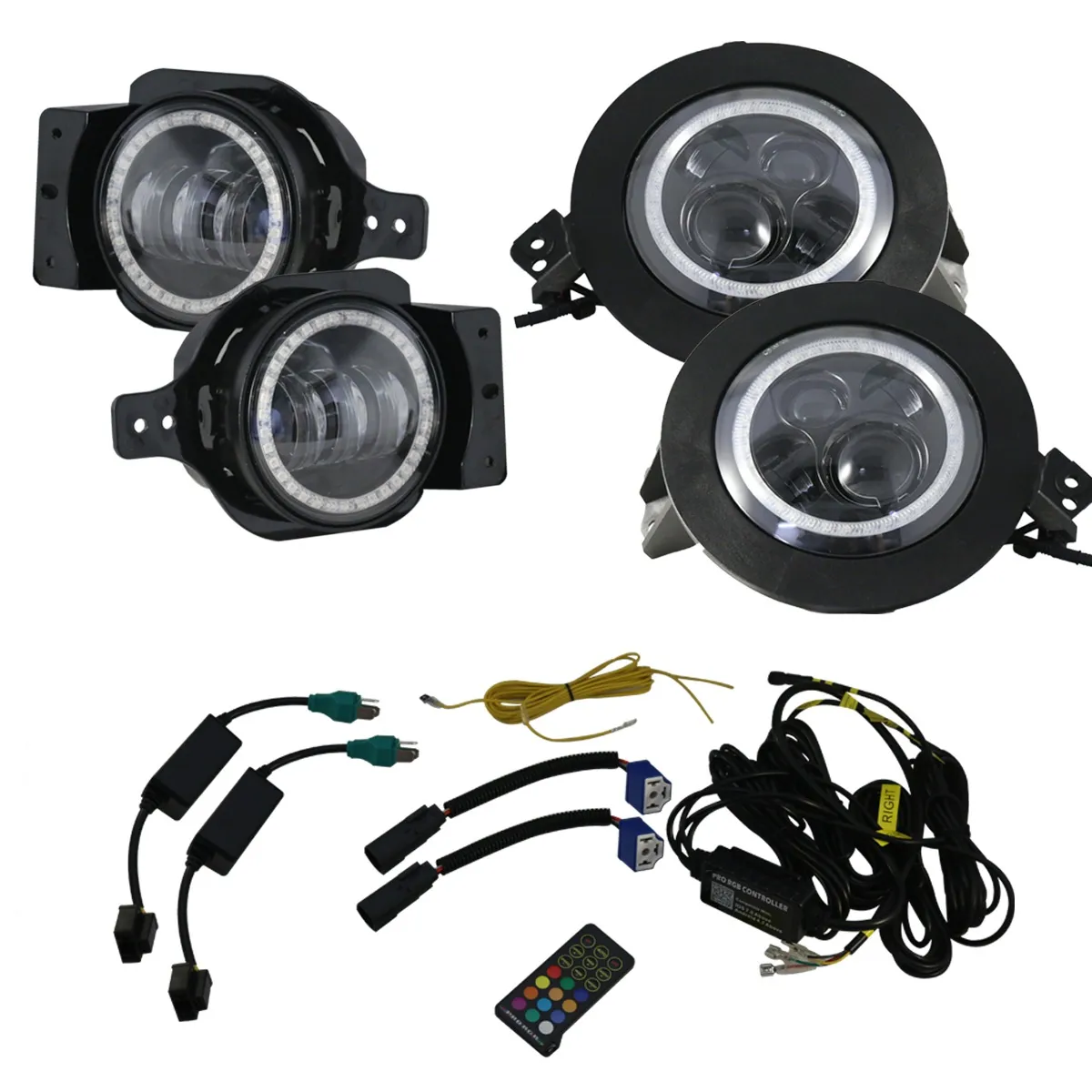 Race Sport RS LED Headlight & Fog Light Kit Jeep Gladiator (18-23) Chasing or Non-Chasing Version